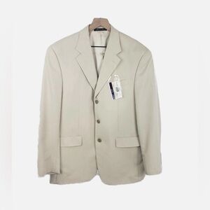 Chaps Ralph Lauren Mens Cream Blazer New size 48L